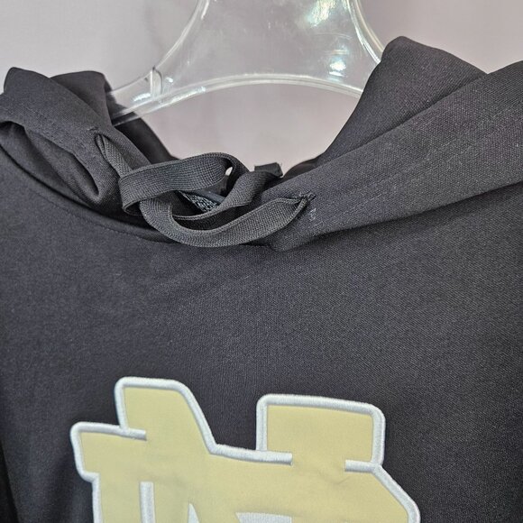 Mens Notre Dame Hoodie Sweatshirt Colosseum L Black Gold Irish Embroidered NCAA - Picture 4 of 7